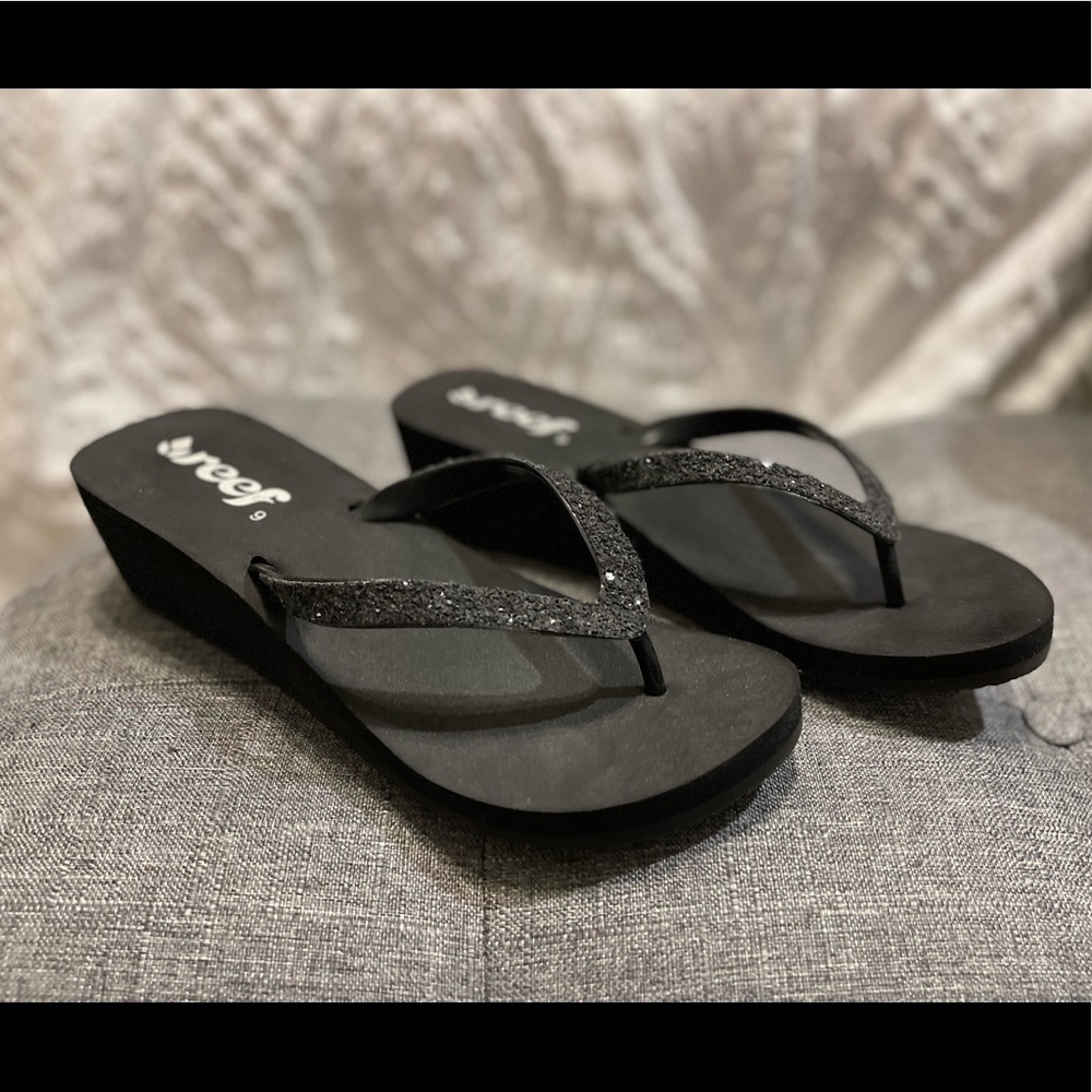 REEF WEDGE FLIP FLOP W/ Sparkles NWOT